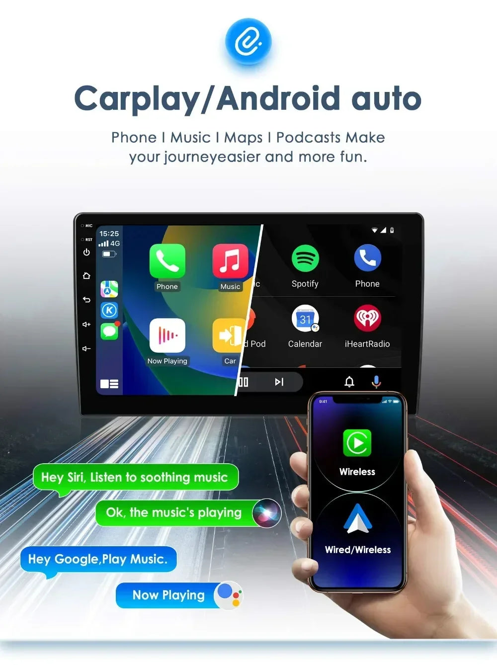Android Radio Car Multimedia for Fiat Panda 2003 -2012 Android Auto Audio GPS 7862 Stereo Car CarPlay Intelligent Screen Player