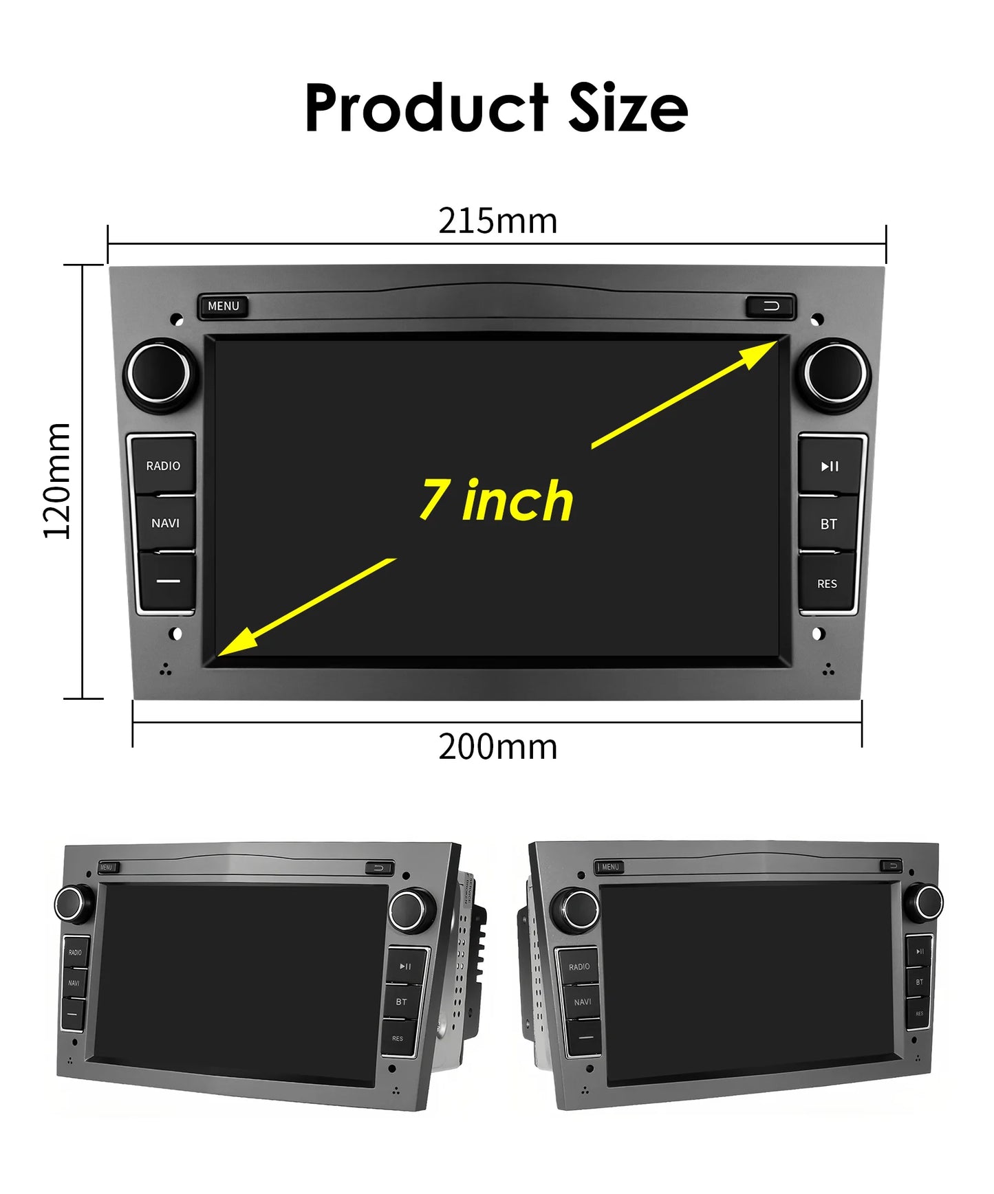 8G+128G 2Din Android 13 Car GPS Navigation Autoradio for Opel Astra H G J Antara Vectra C B Vivaro Corsa C D Zafira B Stereo RDS