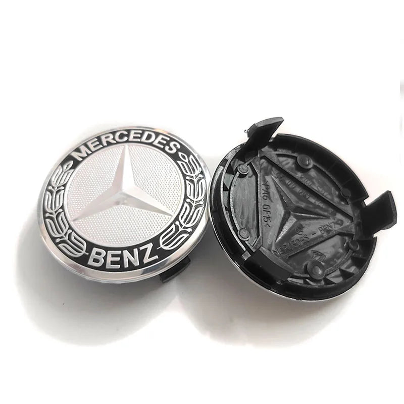 80pcs 76mm 75mm Wheel Center Hub Caps Car Rims Dust-Proof Cover Badge Logo Styling  Accessories A1714000025 New Black Blue Wheat
