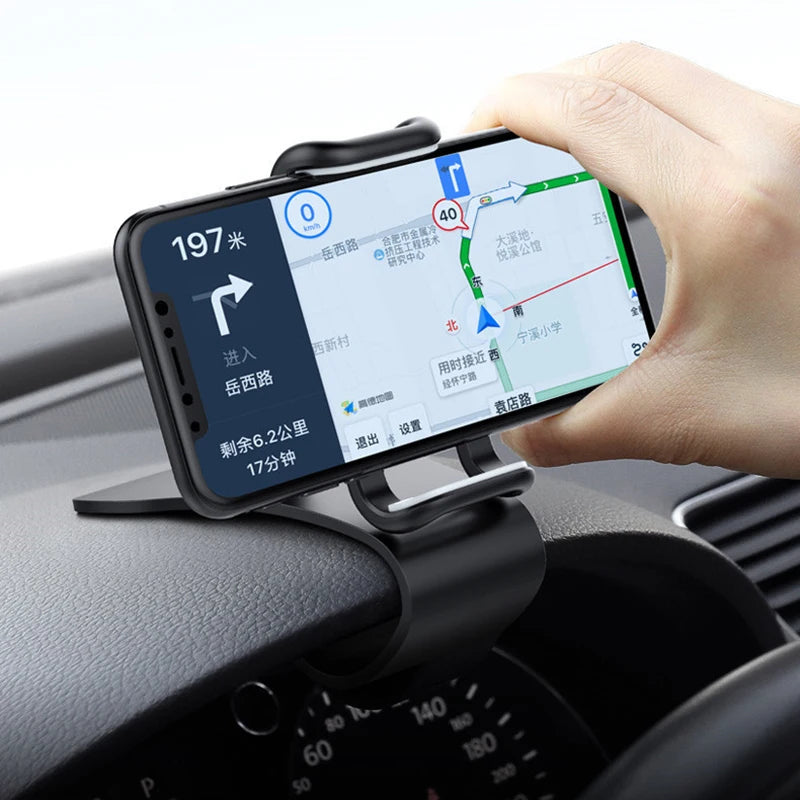 360 pyörivä autopuhelinteline Universaali matkapuhelinteline Autoteline Kojelauta tuki Auto Grip -matkapuhelimen kiinteälle kannakkeelle