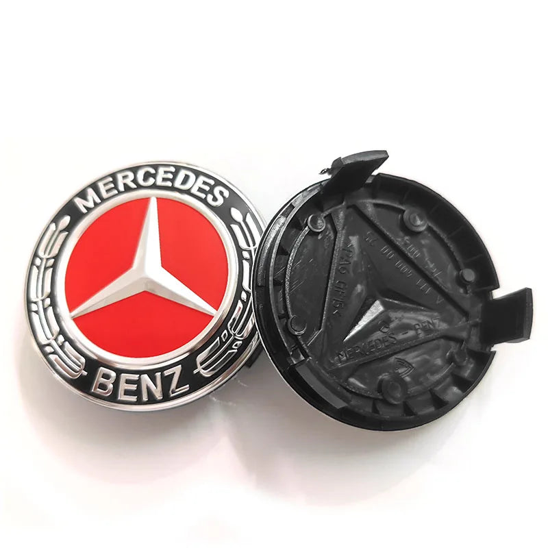 80pcs 76mm 75mm Wheel Center Hub Caps Car Rims Dust-Proof Cover Badge Logo Styling  Accessories A1714000025 New Black Blue Wheat