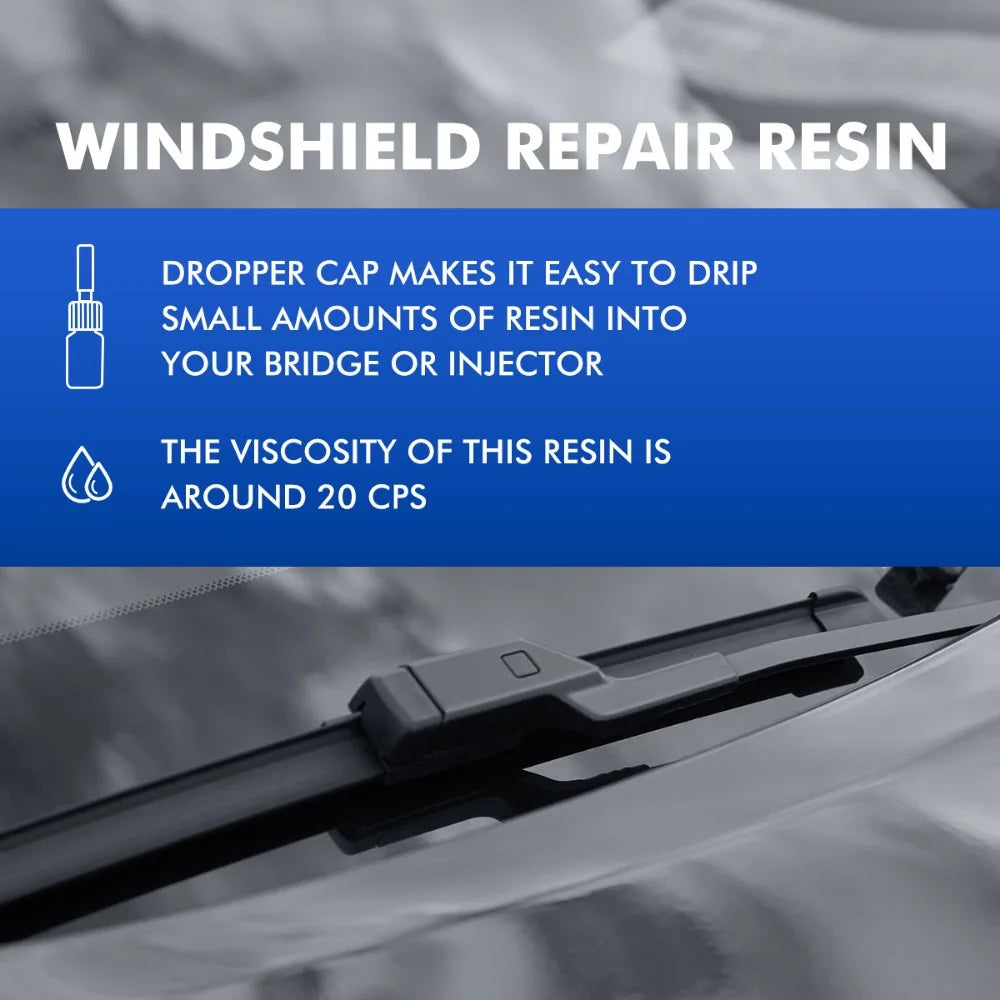 Windshield Car Crack Repair Kit DIY Window Mobile Screen Kit Cure Glue Car Glass Scratch Crack Repair Accessories Clean Neat