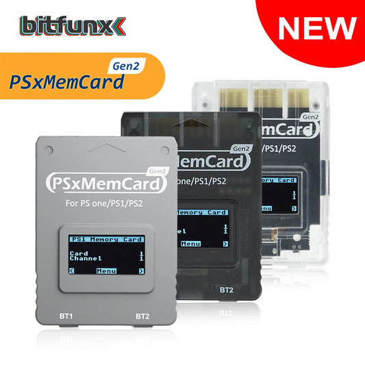 Bitfunx PSxMemCard Gen2 Sd2psXtd to Store Saves for PS1 and PS2 Games for PlayStation1 PS one Playstation2 Game Consoles