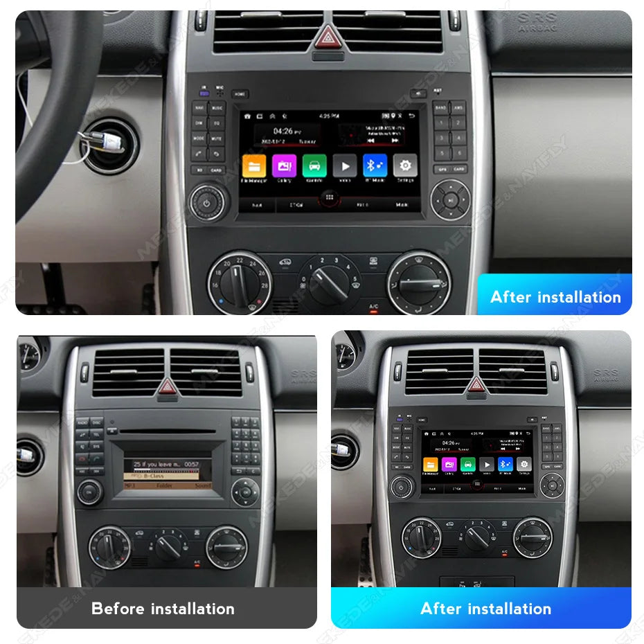 7" 2din Android Car Radio Stereo Video Player For Mercedes Benz B200 A B Class W169 W245 Viano Vito W639 Sprinter W906 Carplay