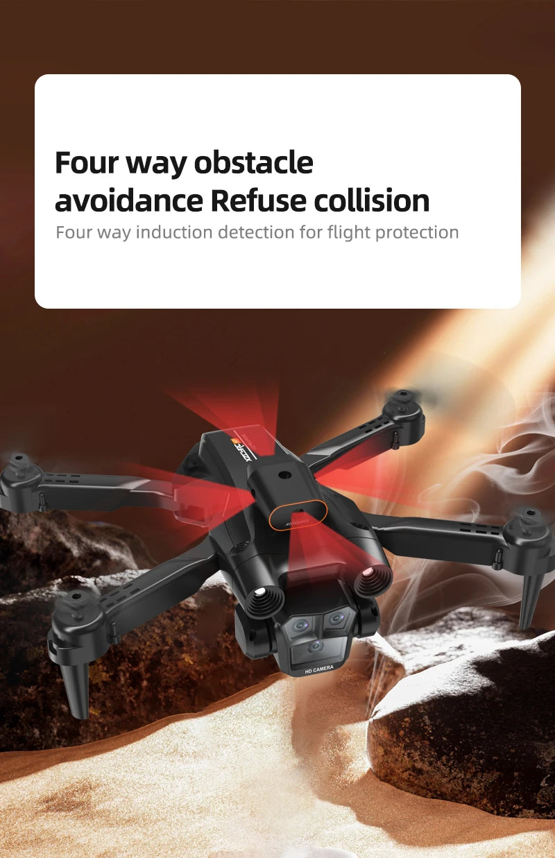 2024Uusi M4 Professional Drone 8K HD -kamera esteiden välttäminen laajakulmainen taitettava RC-helikopteri WIFI FPV korkeushelikopteri 3000M