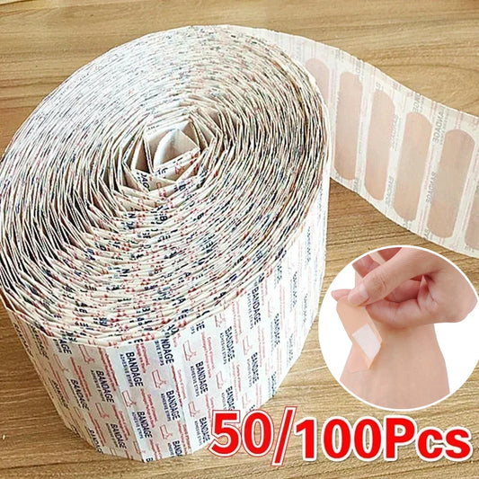 Band-Aids Vedenpitävä Hengittävä Tyyny Liima Kipsi Haavan Hemostaasi Tarranauha Ensiapuside Lääketieteellinen sideharso