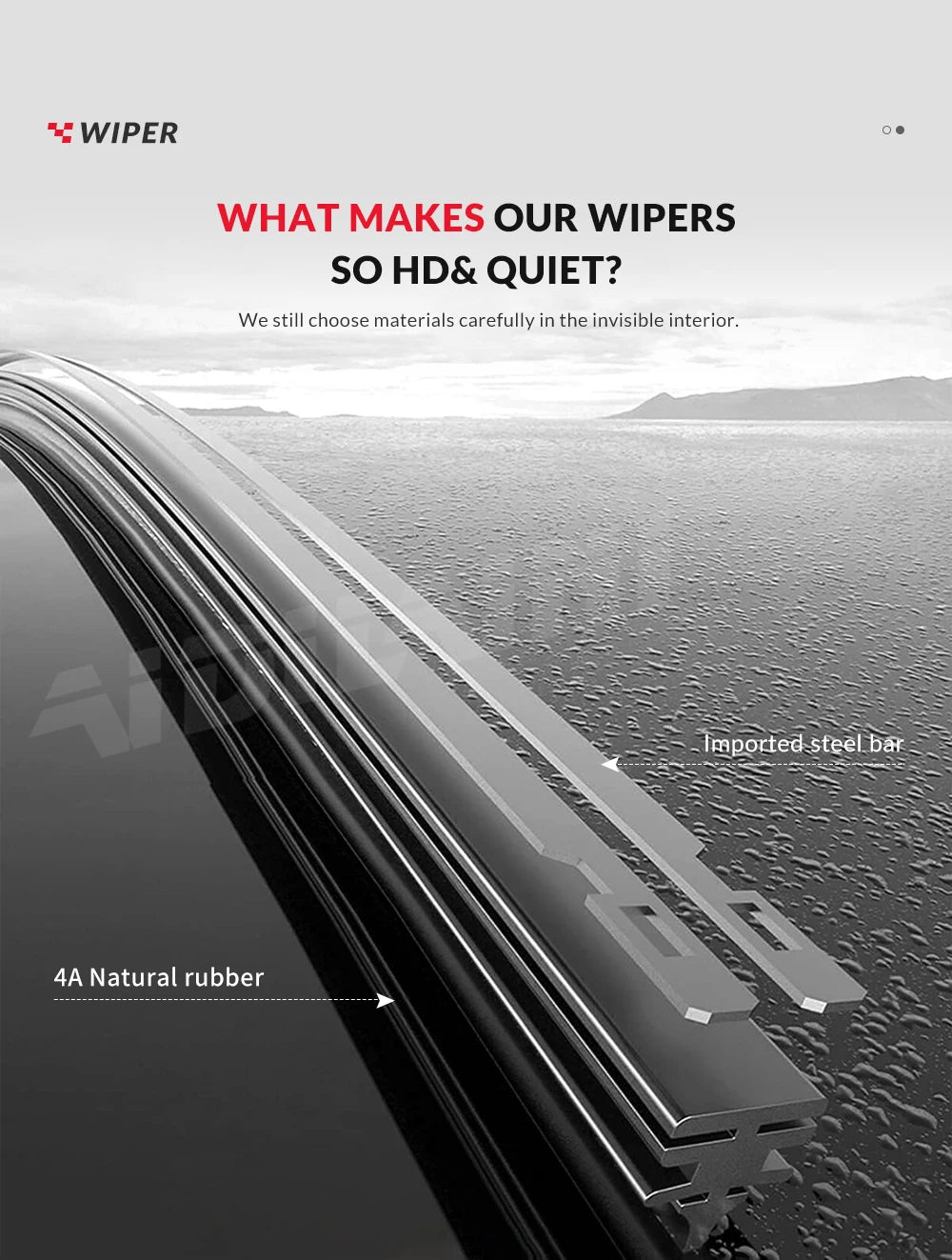 Wiper LHD Front Wiper Blades For Volvo XC60 2012-2017 2016 2015 Windshield Windscreen Window Brushes26"+20"+14"