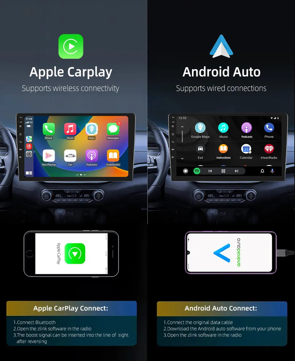 Android13 7 9 10 inch Car Radio GPS 2 din Radio Stereo Receiver Player 64G Multimedia Player wireless CarPlay Android Auto Gift