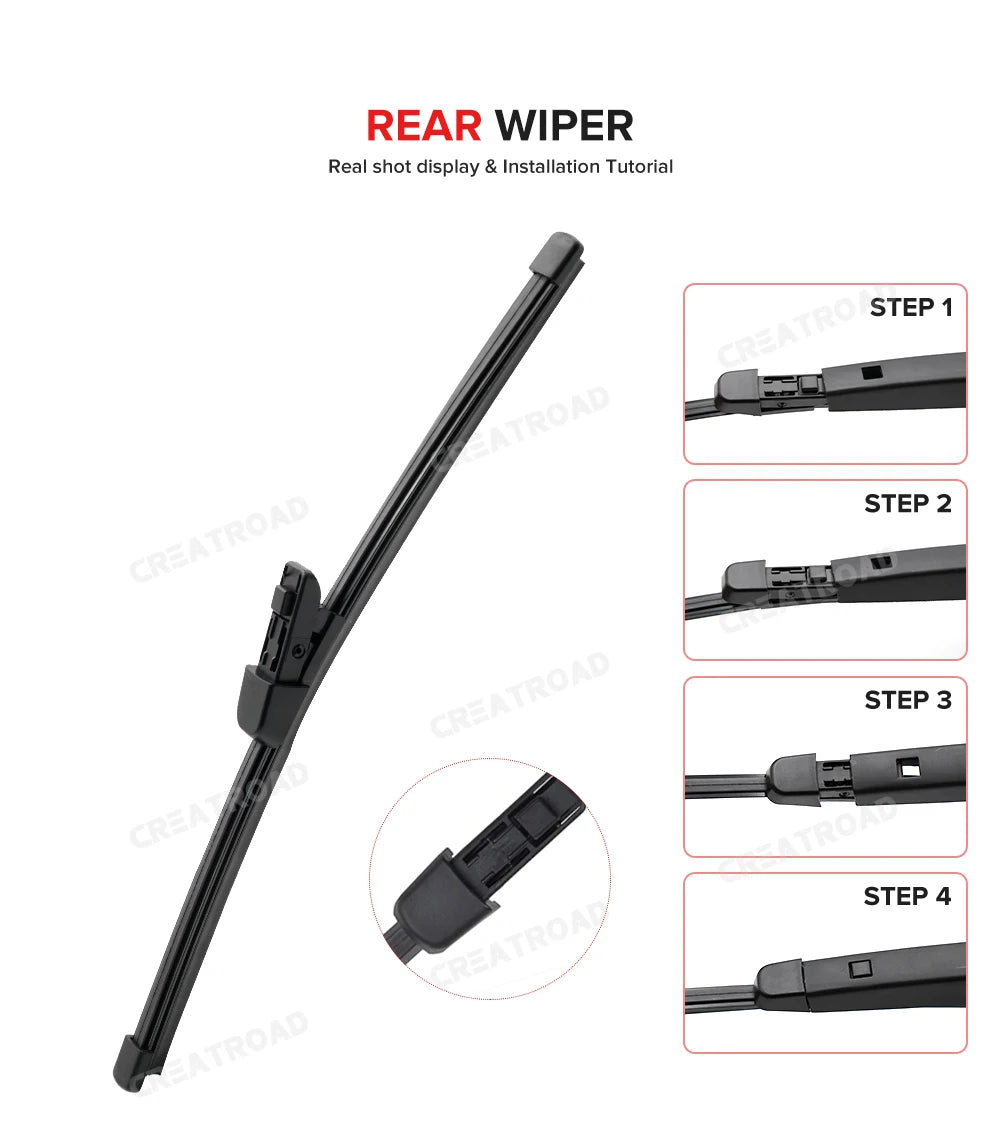 Wiper LHD Front & Rear Wiper Blades Set For VW Golf MK 7 2012 - 2020 Windshield Windscreen Window Brushes 26"+18"+11"