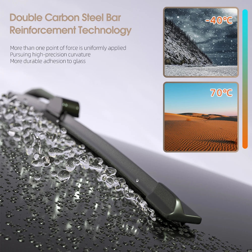 For Volvo XC40 2017-2023 Front Windshield Wiper Blades 2pcs Windscreen Window Accessories 2018 2019 2020 2021 2022