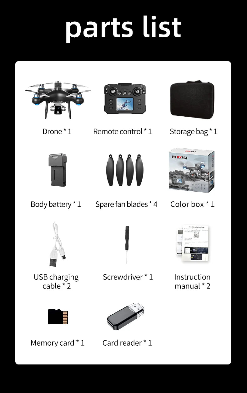 Xiaomi KY102 MAX Drone Professional HD Dual Camera Screen Controlled Brushless Obstacle Avoidance RC Quadcopter Dron Toy 10000M