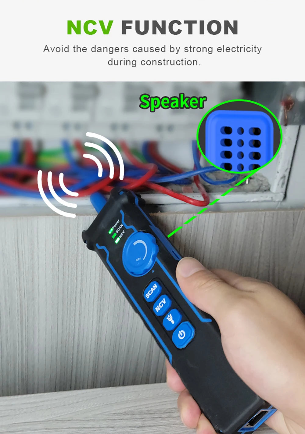 NOYAFA NF-8508 Cable Tracker LCD Display Network Tools Measure Length Wiremap Tester PoE Checker Optical Power Meter
