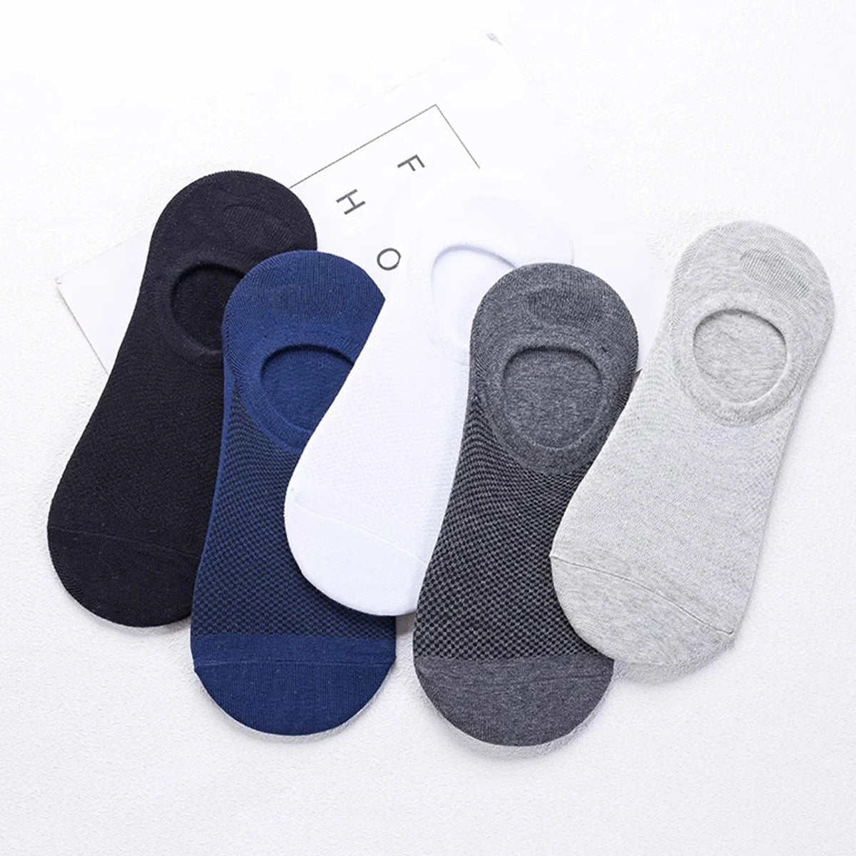 5Paria Hengittävä Puuvilla Urheilusukkahousut Miesten Bambukuitu Syksy ja Talvi Miesten Sukat Hikeä imevä Deodorantti Business Sox