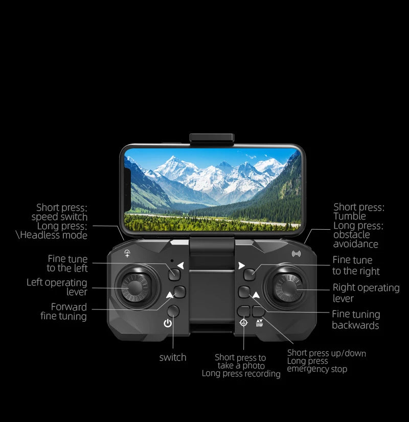 2024Uusi M4 Professional Drone 8K HD -kamera esteiden välttäminen laajakulmainen taitettava RC-helikopteri WIFI FPV korkeushelikopteri 3000M
