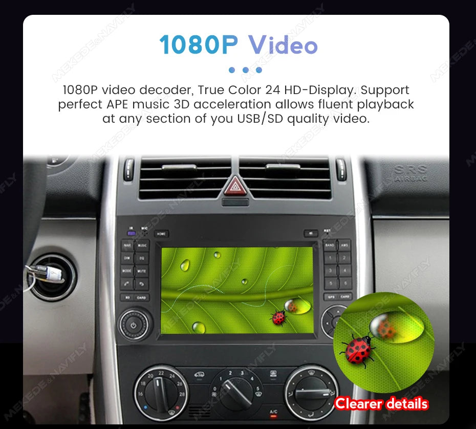 7" 2din Android Car Radio Stereo Video Player For Mercedes Benz B200 A B Class W169 W245 Viano Vito W639 Sprinter W906 Carplay