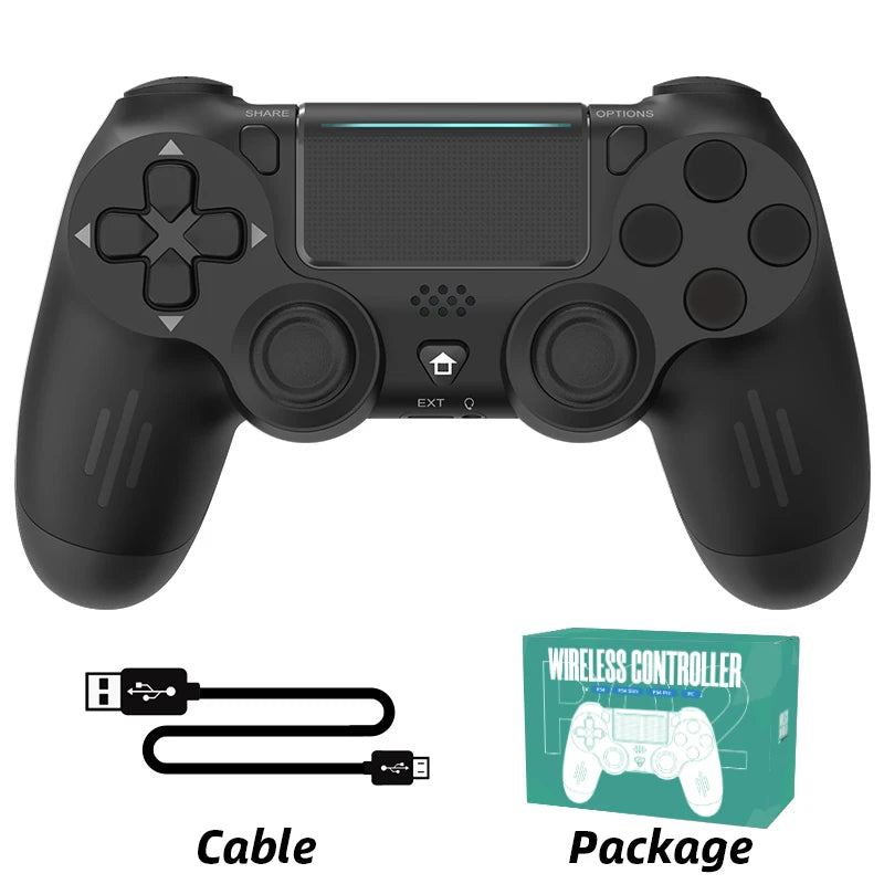 Bluetooth-yhteensopiva peliohjain PS4/Slim/Pro langattomalle peliohjaimelle PC:lle Dual Vibration Joystick IOS/Androidille