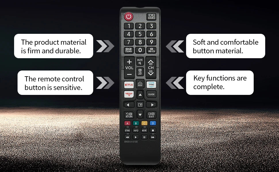 BN59 01315B For Samsung Remote Control Compatible with UE43RU7100 UE49RU7100 UE50RU7100 UE55RU7100 UE75RU7100 UE43RU7105 UE43RU7