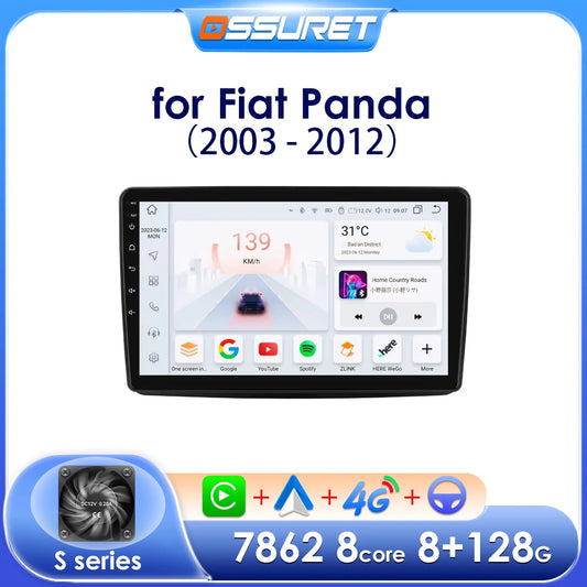 Android Radio Car Multimedia for Fiat Panda 2003 -2012 Android Auto Audio GPS 7862 Stereo Car CarPlay Intelligent Screen Player