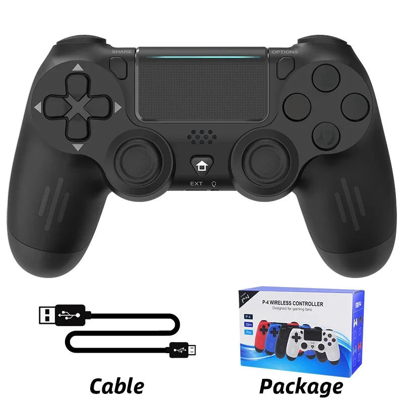 Bluetooth-yhteensopiva peliohjain PS4/Slim/Pro langattomalle peliohjaimelle PC:lle Dual Vibration Joystick IOS/Androidille