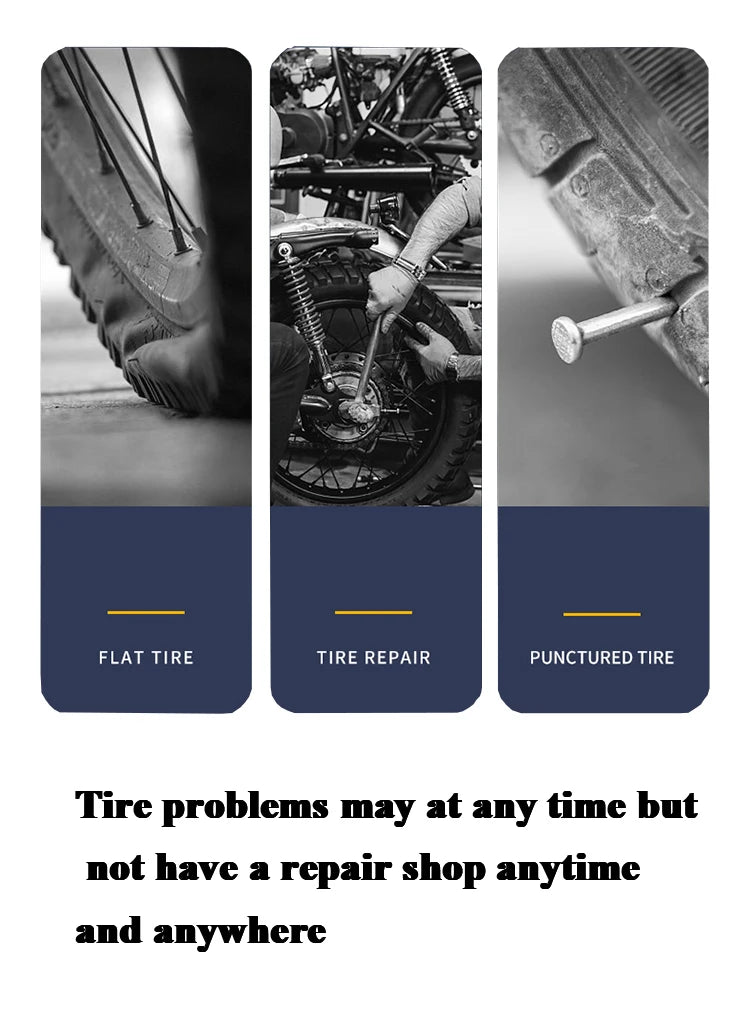 10/30Pcs Car Tyre Repair Rubber Nail Set Universal Car Motorcycle Tyre Repair Nails Truck Scooter Bike Tire Puncture Repair Tool