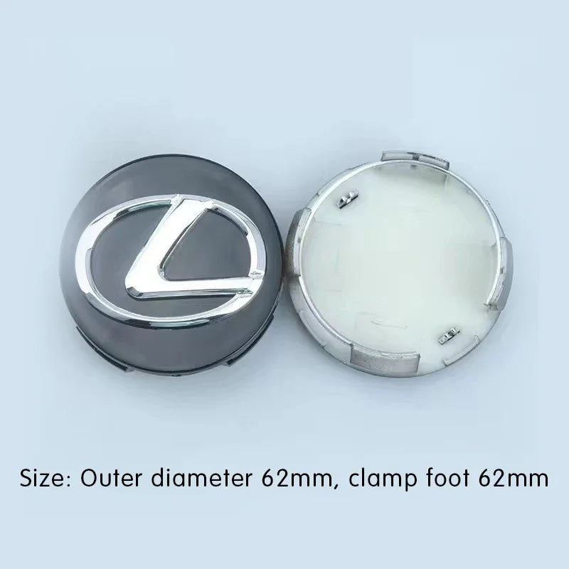 4PCS 62mm Car Wheel Center Hub Emblem For Lexus ES240 ES250 ES350 IS250 IS300 RX270 GS NX300 RX300 RX350 RX400H SL430 CT200