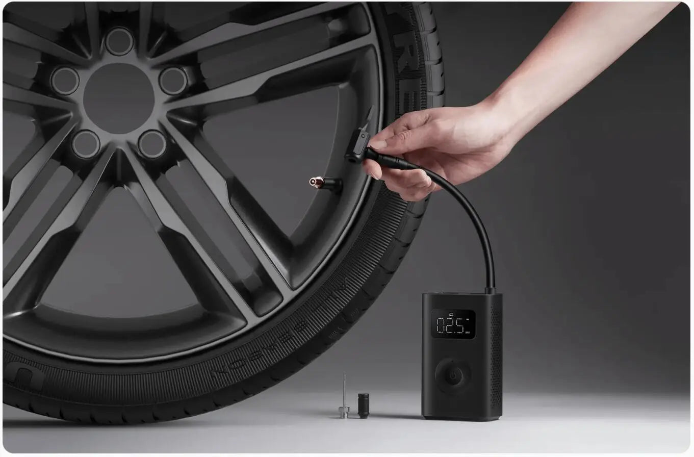Xiaomi Mijia Portable Electric Air Compressor 2/2D, Air Pump 2, Smart Digital Tire Pressure Detection Inflator For Car, Bicycle