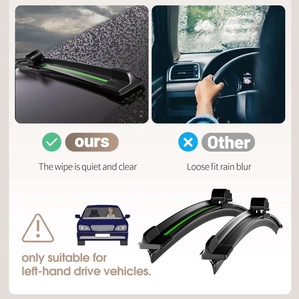 For Volvo XC40 2017-2023 Front Windshield Wiper Blades 2pcs Windscreen Window Accessories 2018 2019 2020 2021 2022