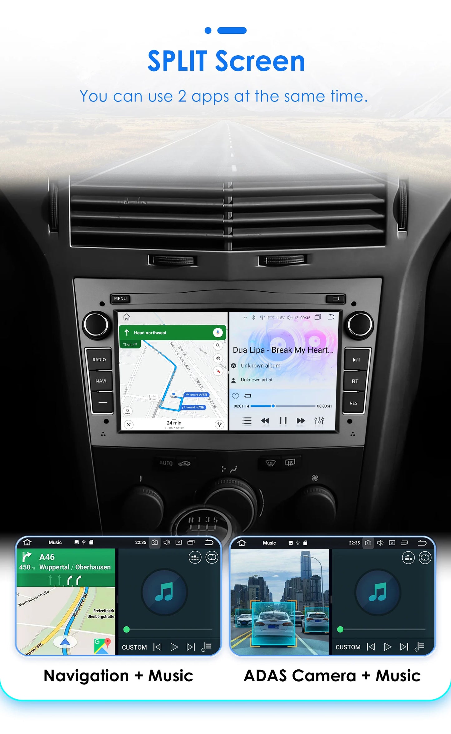 8G+128G 2Din Android 13 Car GPS Navigation Autoradio for Opel Astra H G J Antara Vectra C B Vivaro Corsa C D Zafira B Stereo RDS