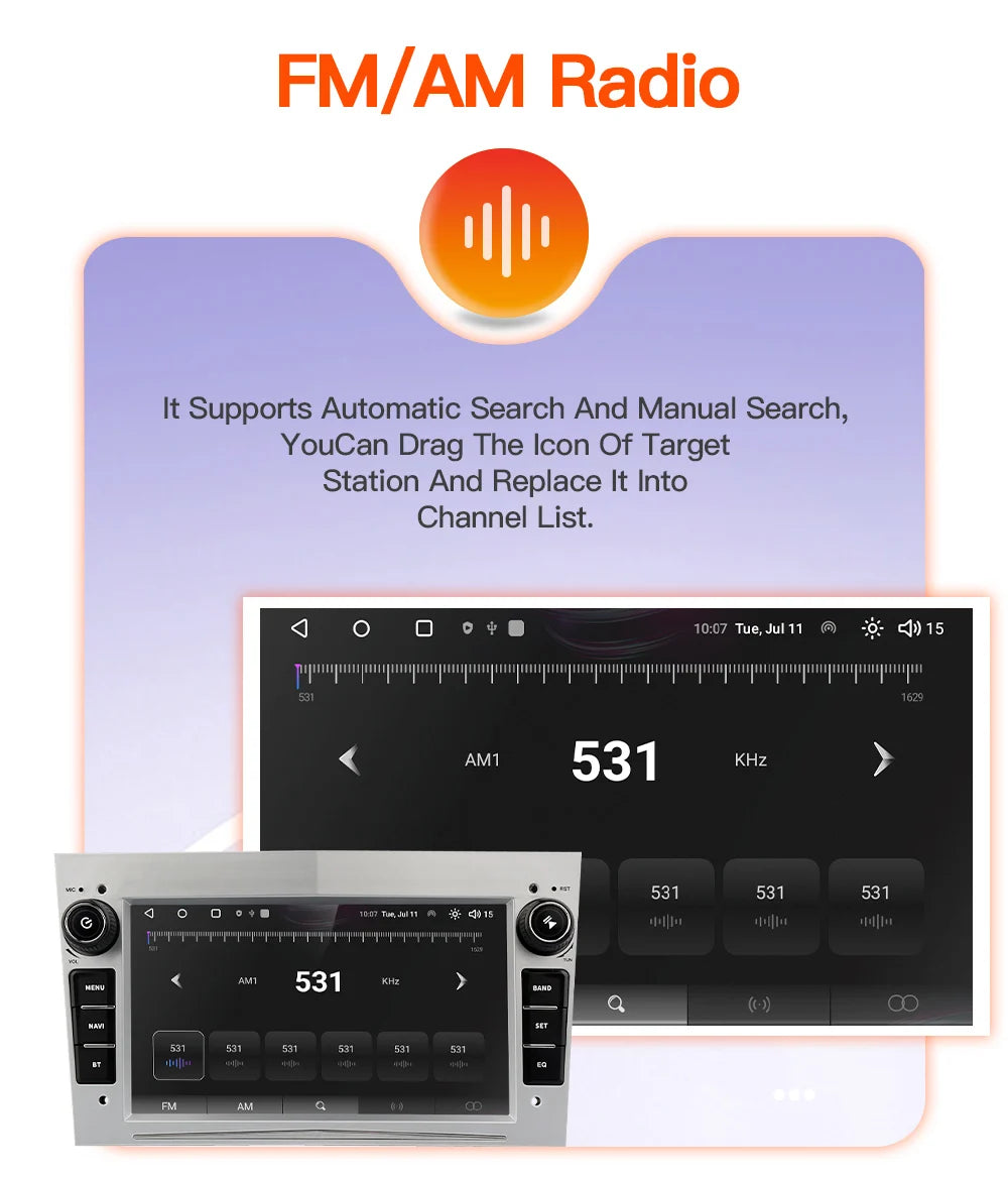 GATAXASKY 7"Car Android Radio Multimedia For Opel Vauxhall Astra H G J Antara vectra c b Vivaro Signum Astra H corsa c d zafira