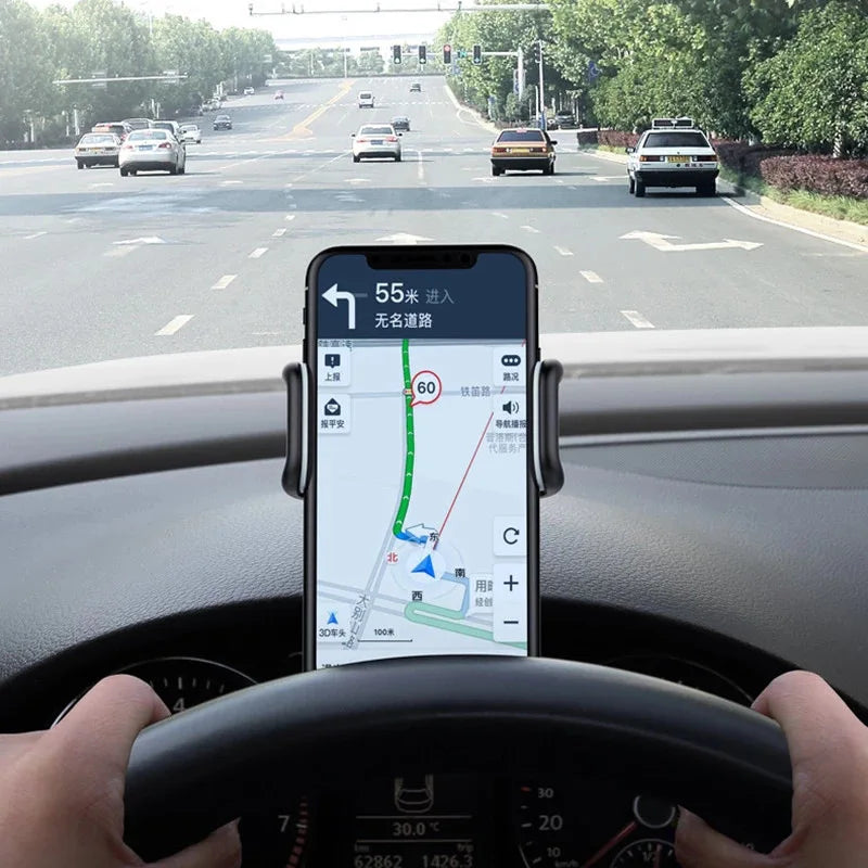 360 pyörivä autopuhelinteline Universaali matkapuhelinteline Autoteline Kojelauta tuki Auto Grip -matkapuhelimen kiinteälle kannakkeelle