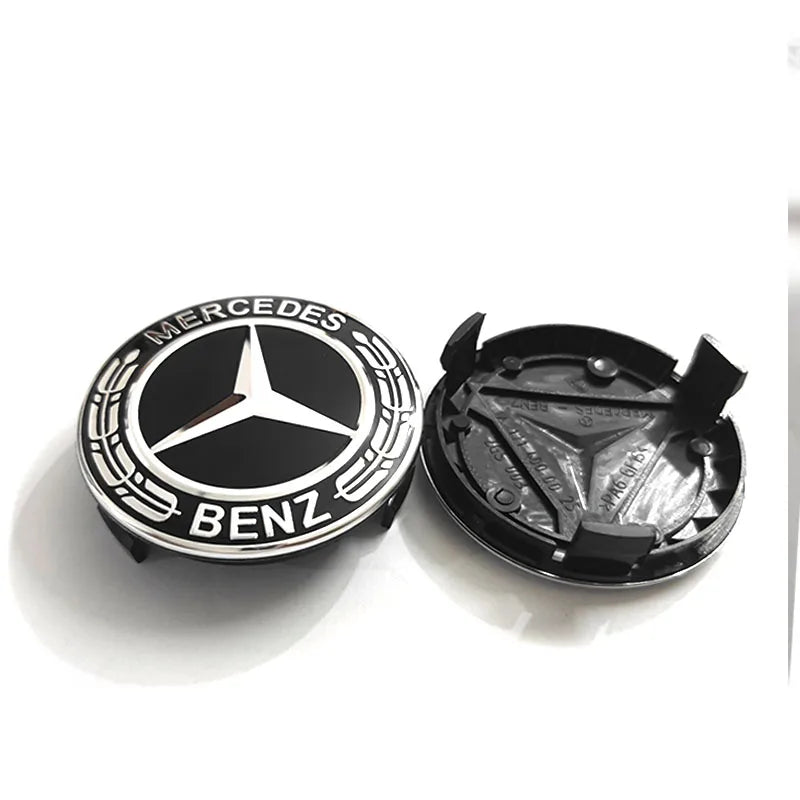 80pcs 76mm 75mm Wheel Center Hub Caps Car Rims Dust-Proof Cover Badge Logo Styling  Accessories A1714000025 New Black Blue Wheat