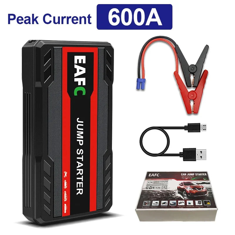 EAFC 2000A/1200A Portable Car Portable Jump Starter With Power Bank Fast Charge 12V Auto Battery Charger Booster Starting Device