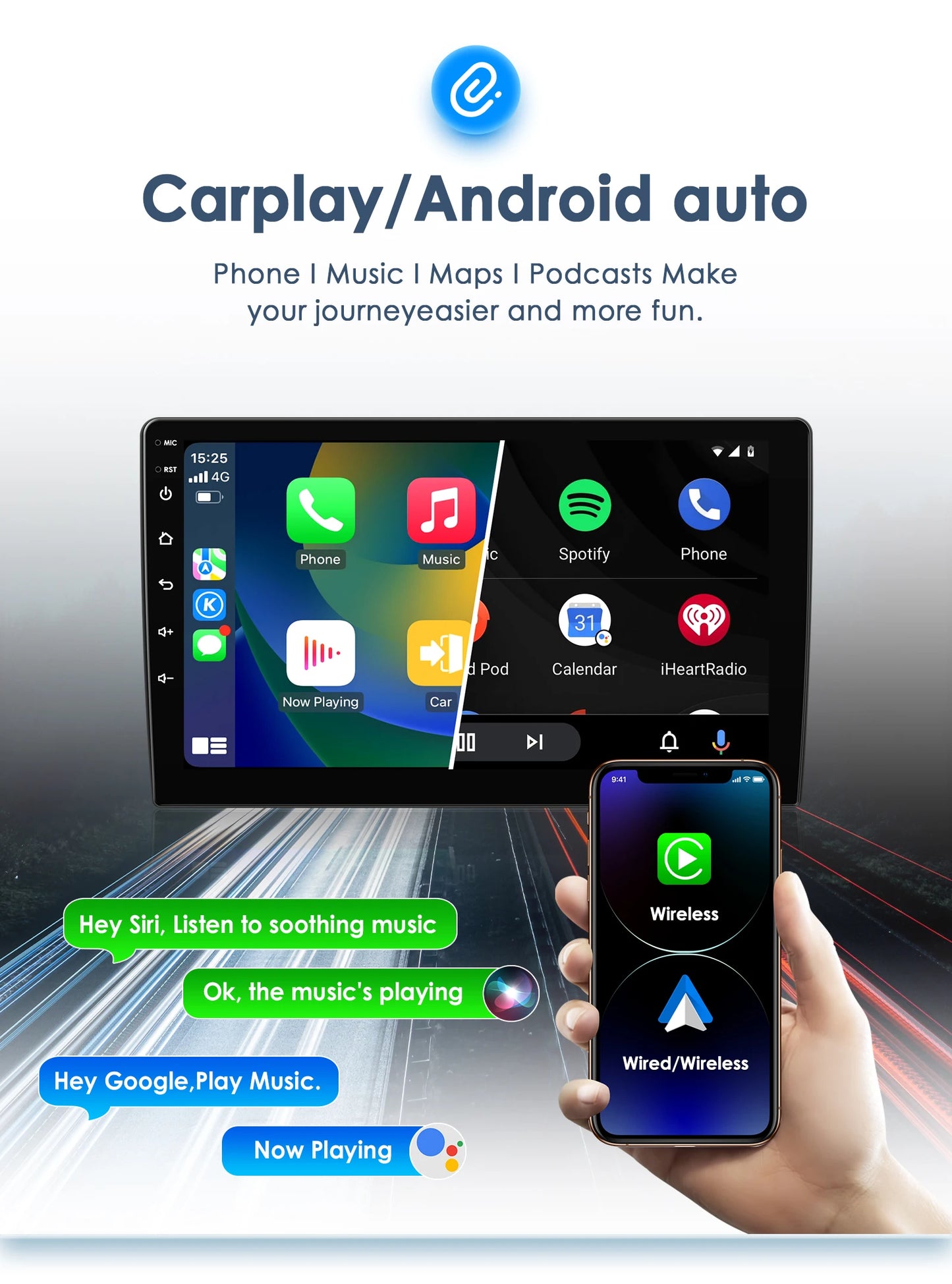 2Din Android 13 Car Radio For Audi A3 8P S3 RS3 2003-2013 Car Multimedia GPS 4G Wireless CarPlay Android Auto AI Voice autoradio