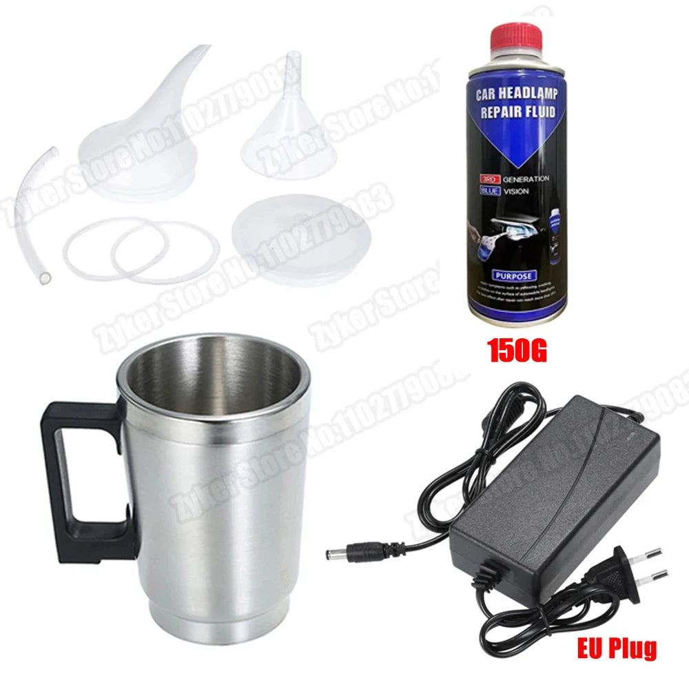 Car Headlight Polish Restoration Kit Automotive Headlight Care Tool Headlight Restoration Set Car Headlight Restoration Liquid