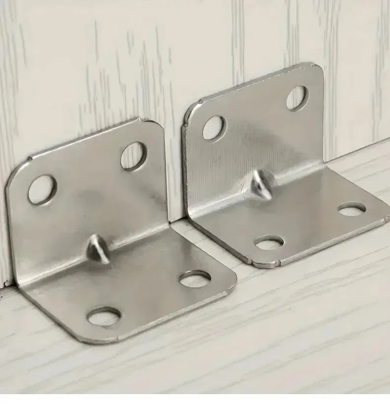 20pcs Angle Iron Board Table, Chair, Cabinet, Wardrobe, Fixed Connector, 90-degree Angle Iron Plate Bracket