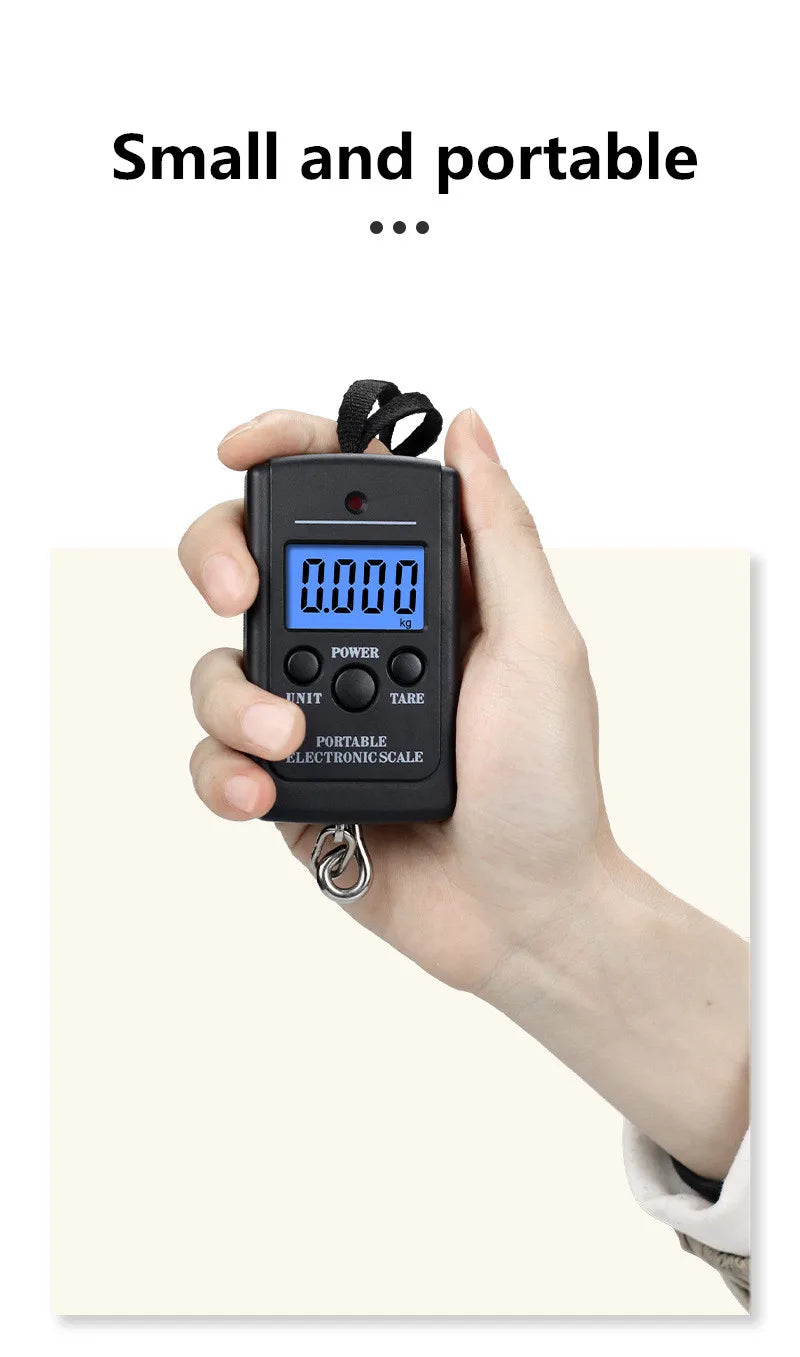 1PC Multifunctional Mini 40kg10g Electronic Hanging Fishing Luggage Balanca Portable Digital Handy Pocket Weight Hook Scale tool