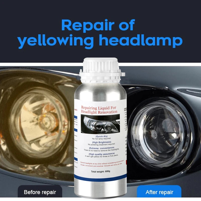 800ML Car Headlight Repair Fluid Headlight Polishing Restoration Chemical Polishing The Headlights