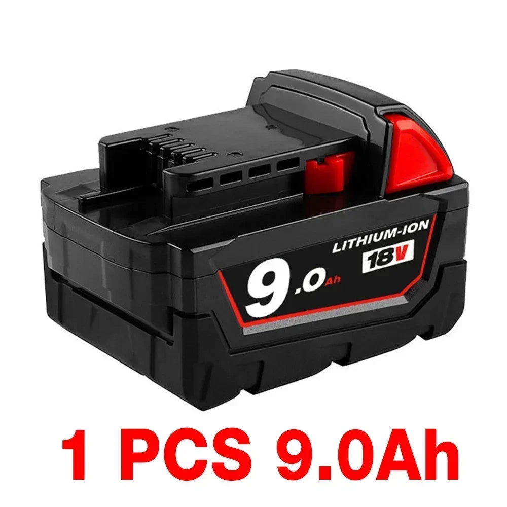 For Milwaukee M18 Battery 18V 12.0Ah 9.0Ah Replacement Lithium Battery for Milwaukee M18 48-11-1815 48-11-1850 2604-22 Battery