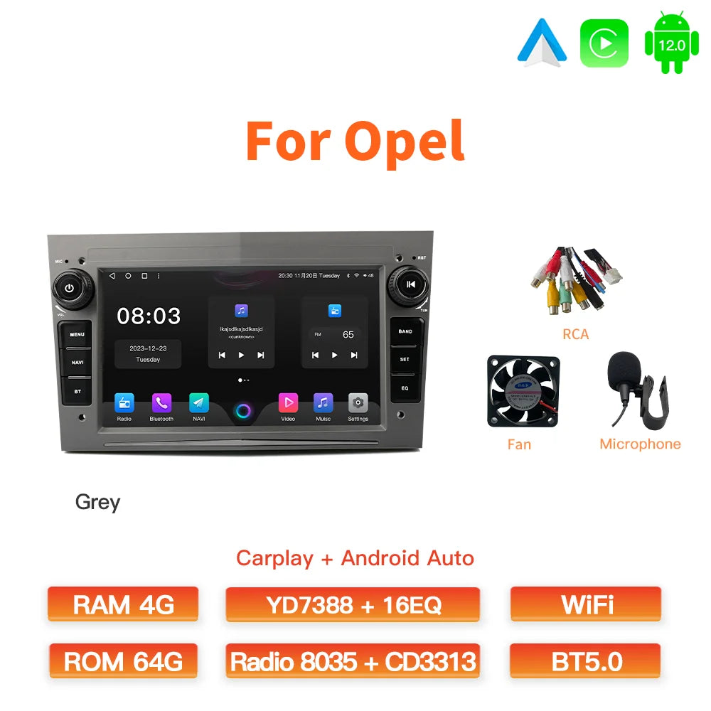 GATAXASKY 7"Car Android Radio Multimedia For Opel Vauxhall Astra H G J Antara vectra c b Vivaro Signum Astra H corsa c d zafira