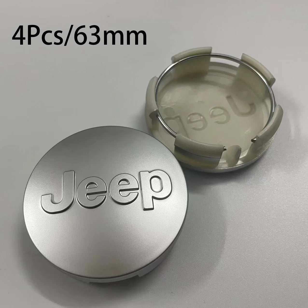 4 kpl 55 mm 63 mm Jeep Logo napakorkit auton pyörän keskisuojus Jeep Grand Cherokee Wrangler JK Gladiator Compass Renegade Patriotille