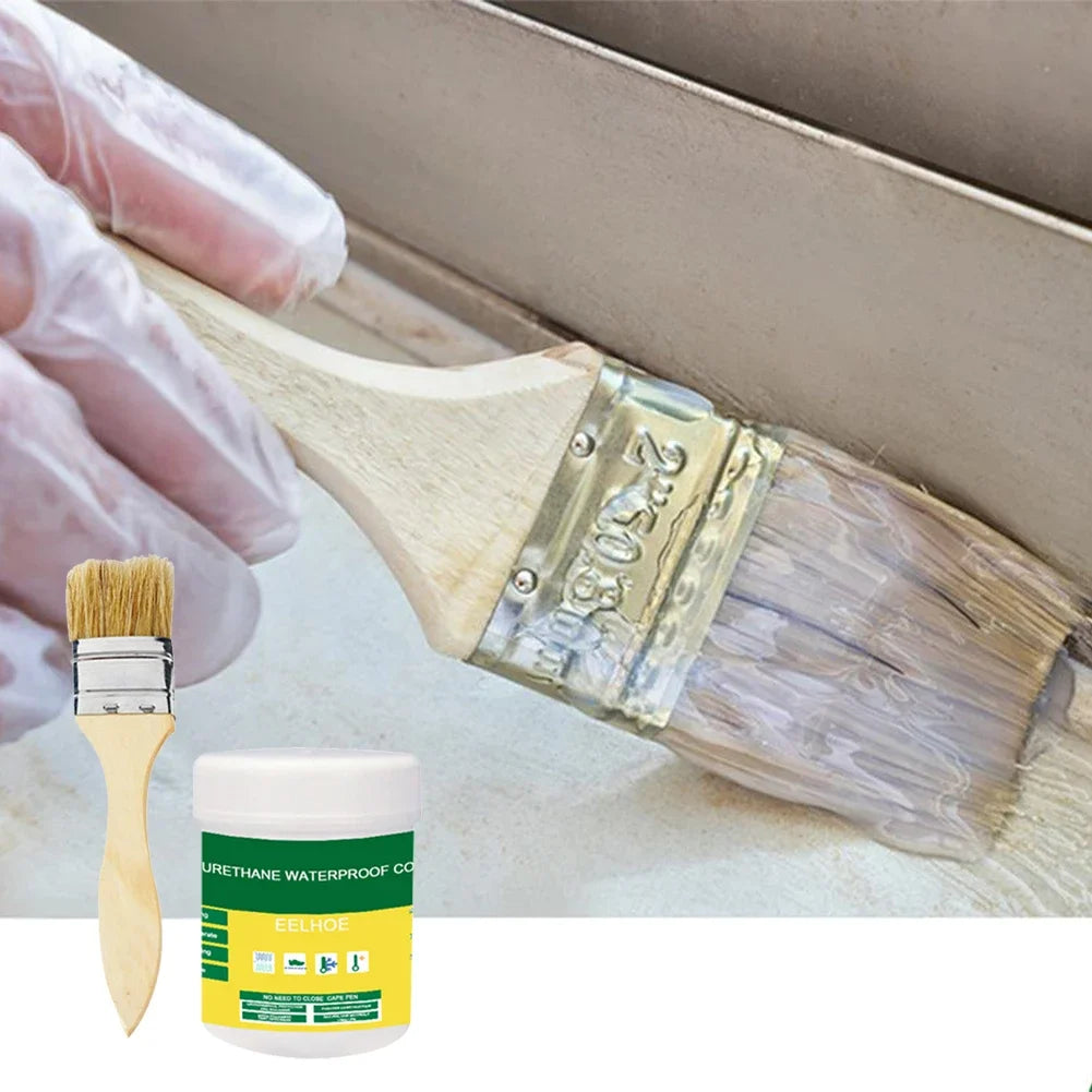 1/2/3Pcs Waterproof Coating Sealant Agent Transparent Invisible Paste Glue With Brush Restore Adhesive Roof Bathroom 30/100/300g