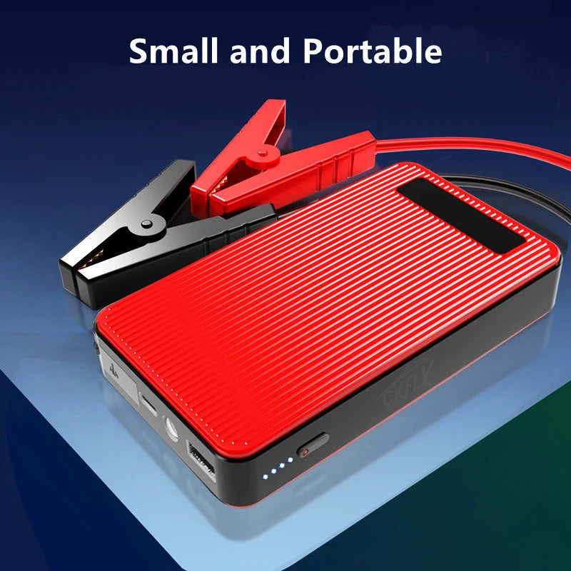 GKFLY Car Battery Jump Starter 8000mAh Portable Car Battery Booster Charger 12V Starting Device Emergency Booster