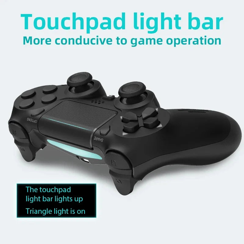 Bluetooth-yhteensopiva peliohjain PS4/Slim/Pro langattomalle peliohjaimelle PC:lle Dual Vibration Joystick IOS/Androidille