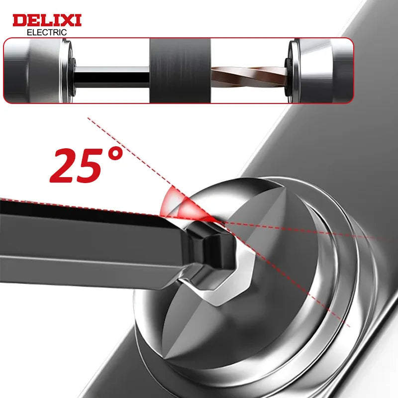 DELIXI ELECTRIC kuusiokoloavainsarja, kuusiokoloavaimen ruuvimeisselisarja holkilla universaalin vääntömomentin pitkä metriikka, moottoripyörille, polkupyörille