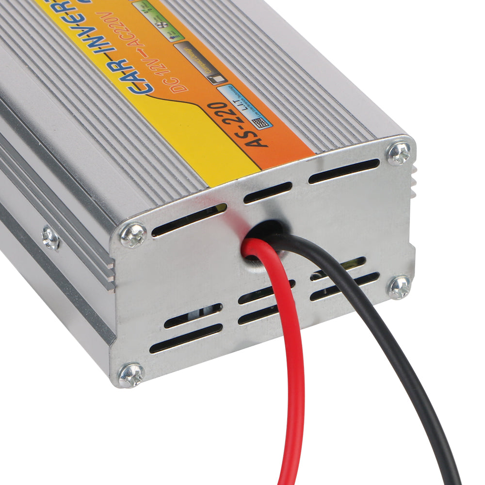 220W Power Inverter Car Mounted Solar Inverter USB Voltage Transformer Portable DC 12V To AC 220V Conversion USB Battery Clip